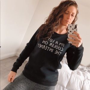Cute graphic Sweater - I’m so much cooler online